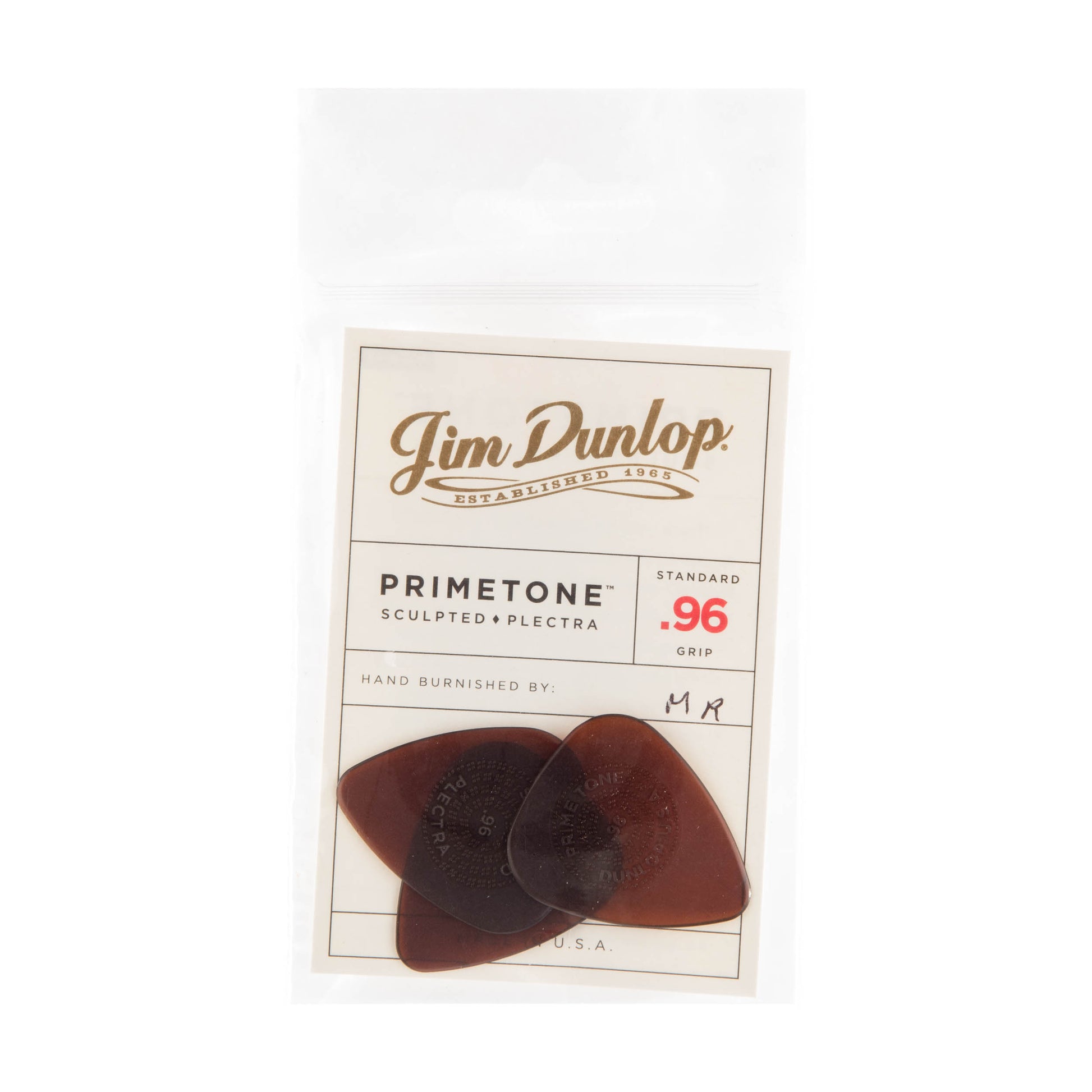 Jim Dunlop DUNLOP PRIMETONE .96mm STANDARD GRIP PICK GUITAR PICK PLAYER'S PACK 03-PACK - 510P096