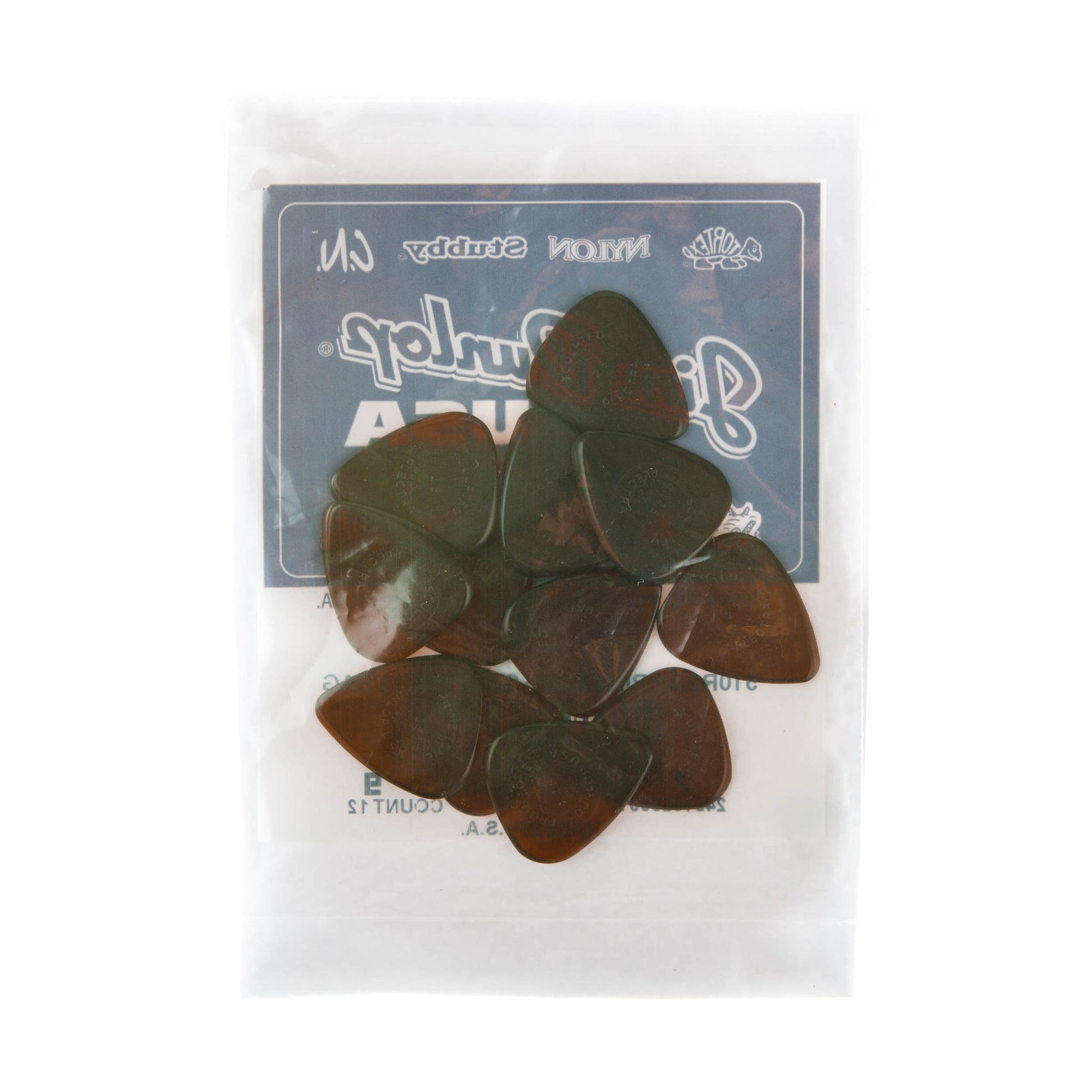 Jim Dunlop DUNLOP PRIMETONE 2.5mm STANDARD GRIP PICK GUITAR PICK REFILL BAG 12-PACK - 510R250