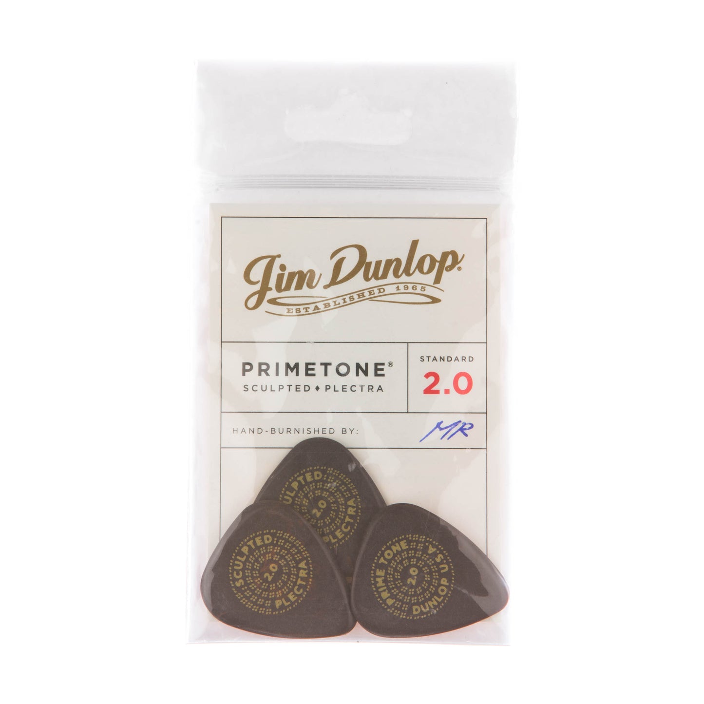 Jim Dunlop DUNLOP PRIMETONE 2.0mm STANDARD SMOOTH PICK GUITAR PICK PLAYER'S PACK 03-PACK - 511P200