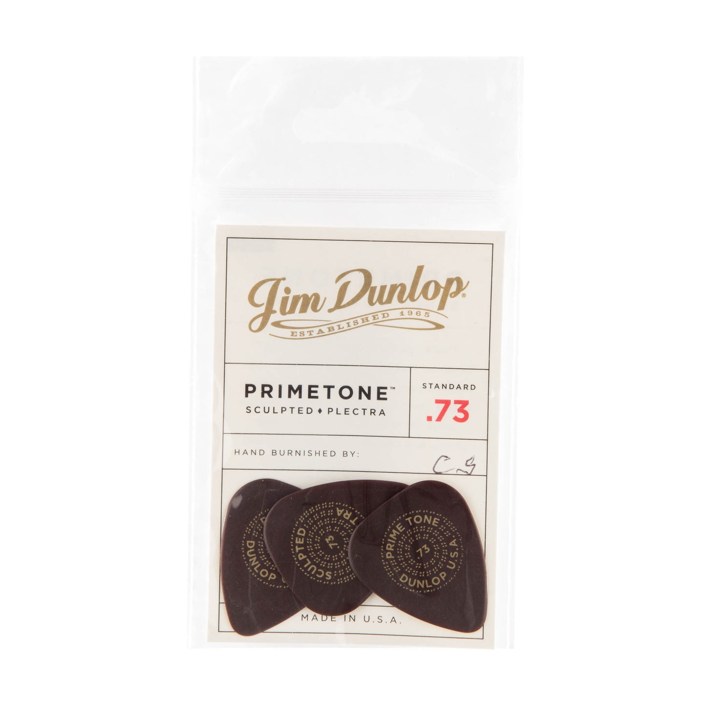 Jim Dunlop DUNLOP PRIMETONE .73mm STANDARD SMOOTH PICK GUITAR PICK PLAYER'S PACK 03-PACK - 511P073