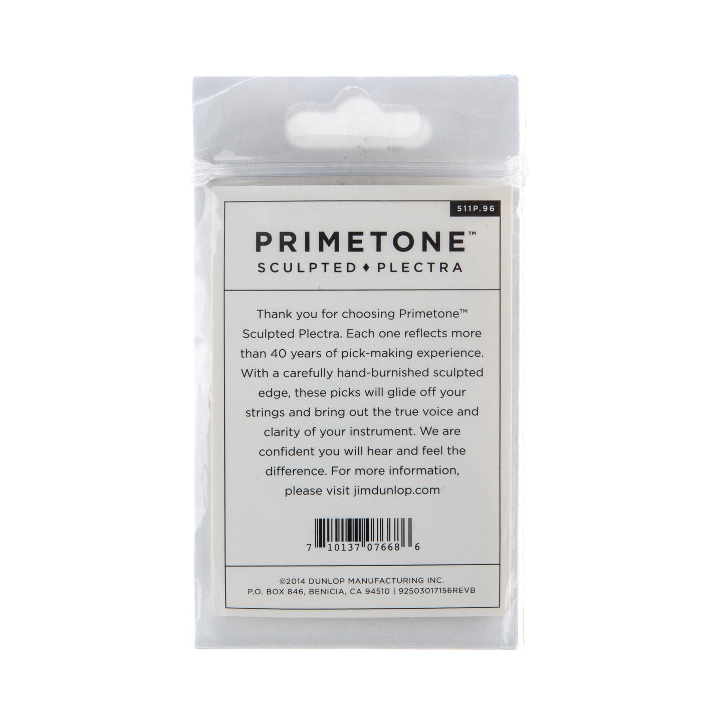 Jim Dunlop DUNLOP PRIMETONE .96mm STANDARD SMOOTH PICK GUITAR PICK PLAYER'S PACK 03-PACK - 511P096