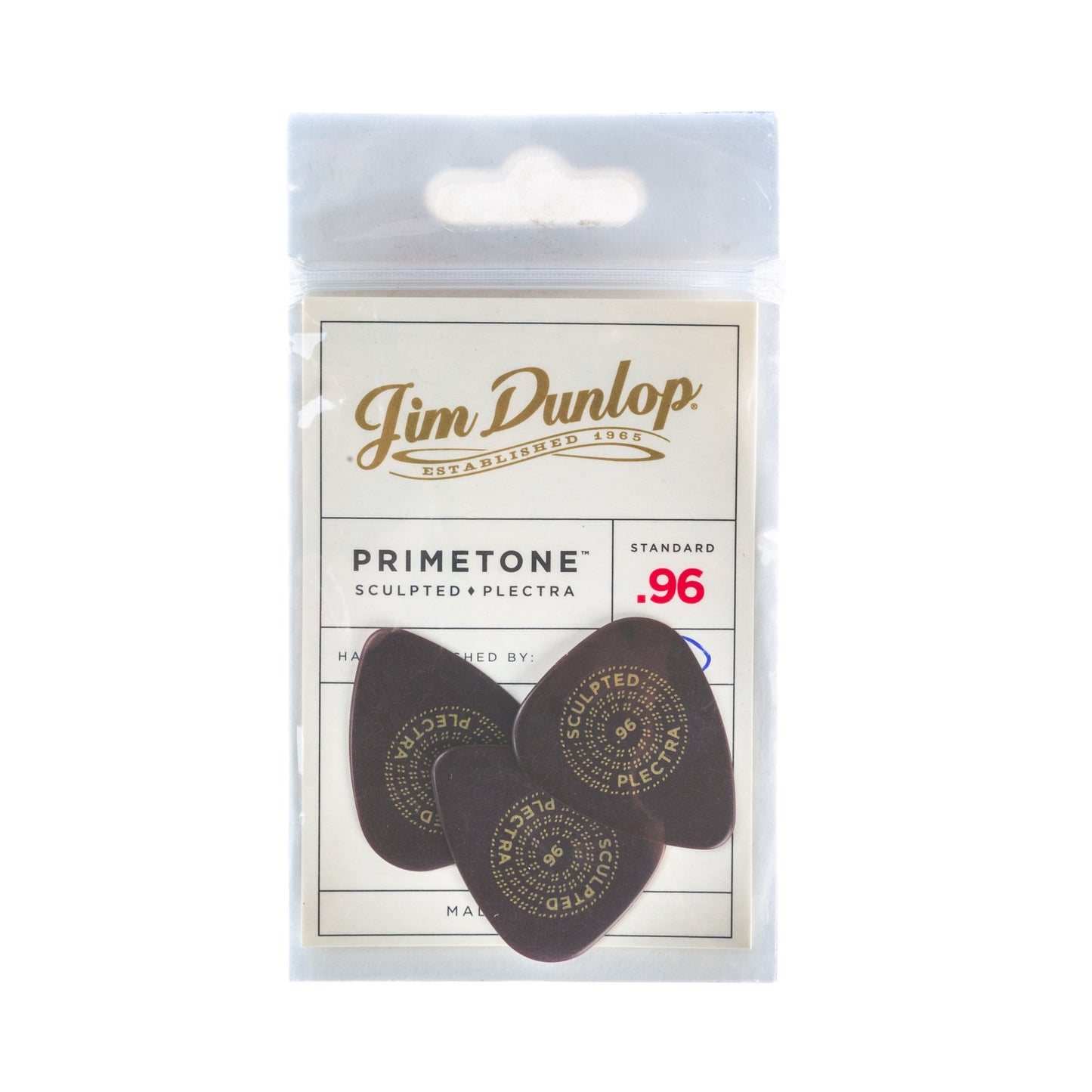 Jim Dunlop DUNLOP PRIMETONE .96mm STANDARD SMOOTH PICK GUITAR PICK PLAYER'S PACK 03-PACK - 511P096
