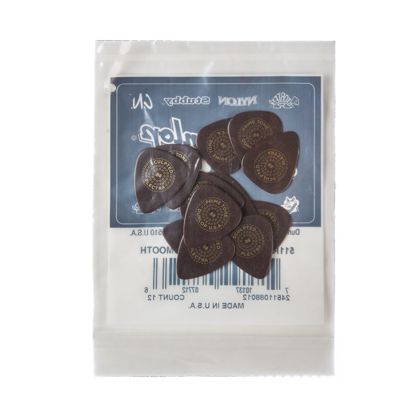 Jim Dunlop DUNLOP PRIMETONE .88mm STANDARD SMOOTH PICK GUITAR PICK PLAYER'S PACK 12-PACK - 511R088