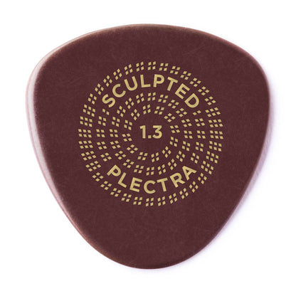 Jim Dunlop DUNLOP PRIMETONE 1.3mm SEMI ROUND SMOOTH GRIP PICK GUITAR PICK PLAYER'S PACK 03-PACK - 515P130