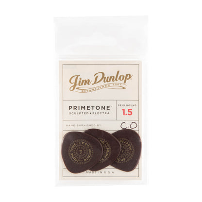 Jim Dunlop DUNLOP PRIMETONE 1.5mm SEMI ROUND SMOOTH GRIP PICK GUITAR PICK PLAYER'S PACK 03-PACK - 515P150