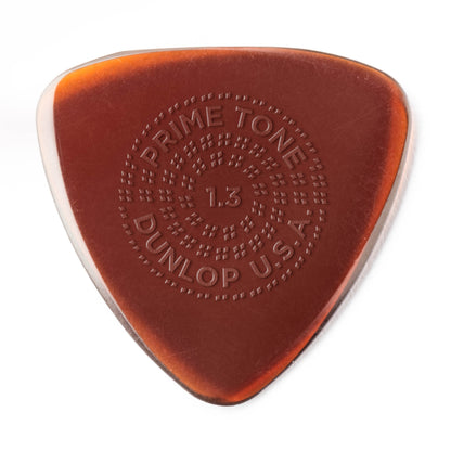 Jim Dunlop DUNLOP PRIMETONE 1.3mm SMALL TRIANGLE GRIP PICK GUITAR PICK PLAYER'S PACK 03-PACK - 516P130