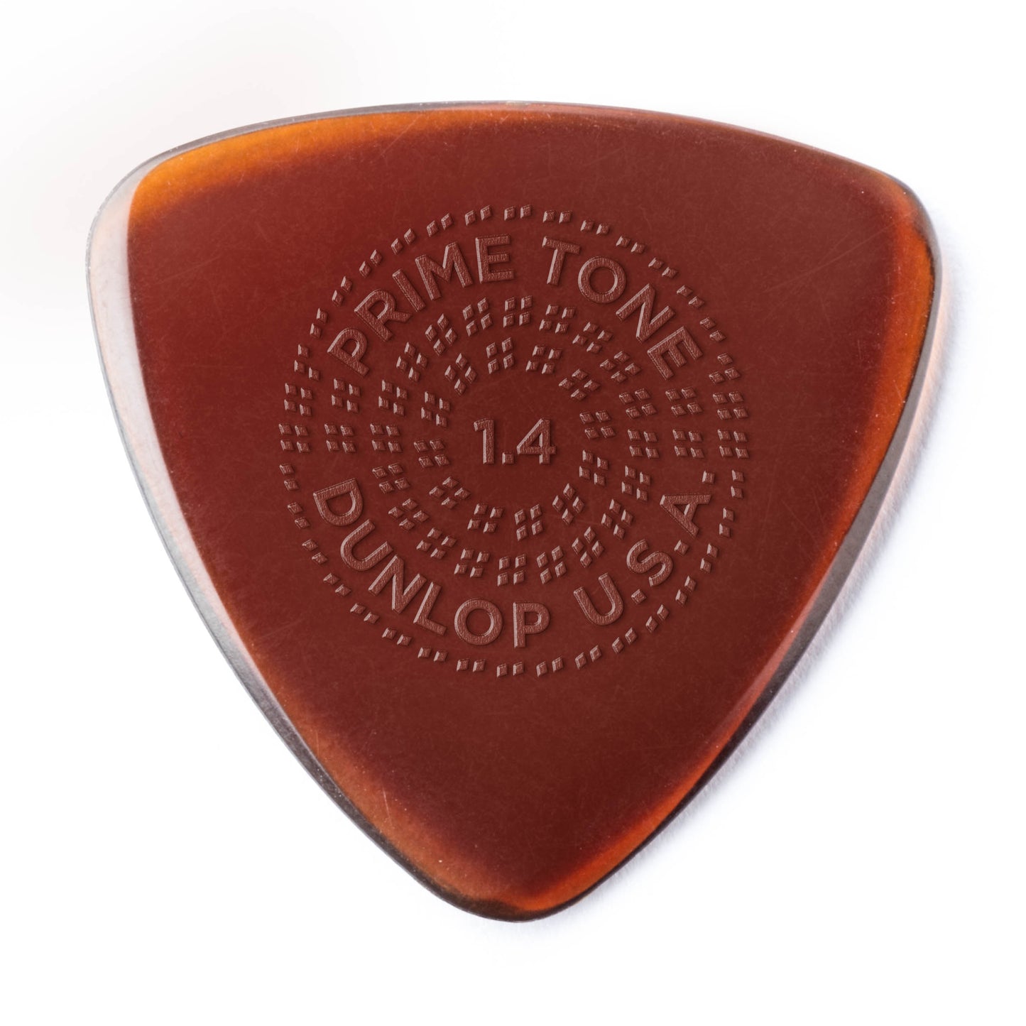 Jim Dunlop DUNLOP PRIMETONE 1.4mm SMALL TRIANGLE GRIP PICK GUITAR PICK PLAYER'S PACK 03-PACK - 516P140