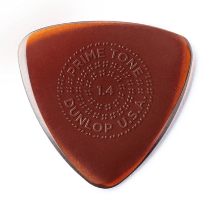 Jim Dunlop DUNLOP PRIMETONE 1.4mm SMALL TRIANGLE GRIP PICK GUITAR PICK PLAYER'S PACK 03-PACK - 516P140