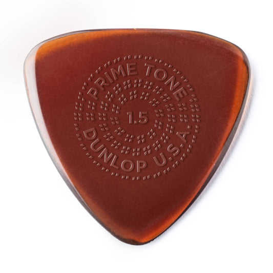 Jim Dunlop DUNLOP PRIMETONE 1.5mm SMALL TRIANGLE GRIP PICK GUITAR PICK PLAYER'S PACK 03-PACK - 516P150