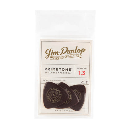 Jim Dunlop DUNLOP PRIMETONE 1.3mm SMALL TRIANGLE SMOOTH PICK GUITAR PICK PLAYER'S PACK 03-PACK - 517P130