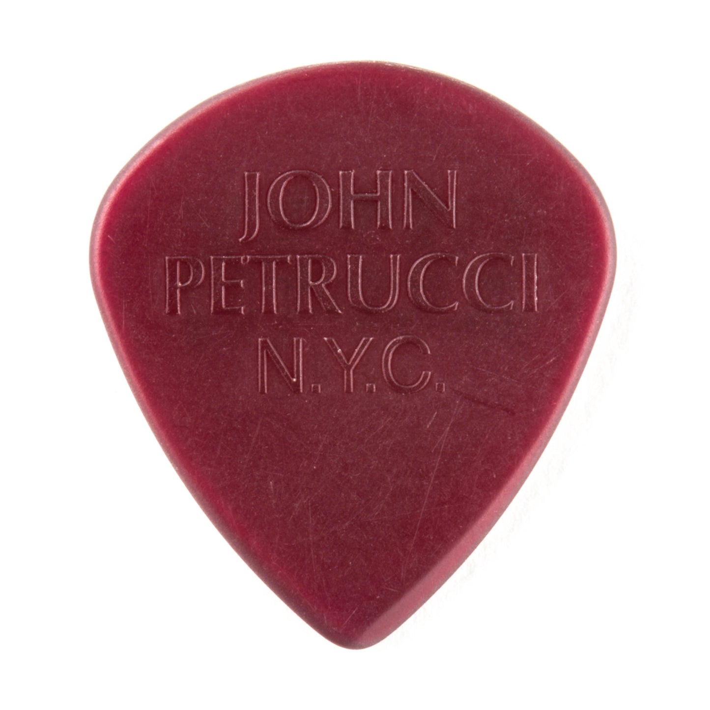 Jim Dunlop DUNLOP JOHN PETRUCCI PRIMETONE 1.38mm JAZZ III OXBLOOD GUITAR PICK PLAYER'S PACK 03-PACK - 518PJPRD