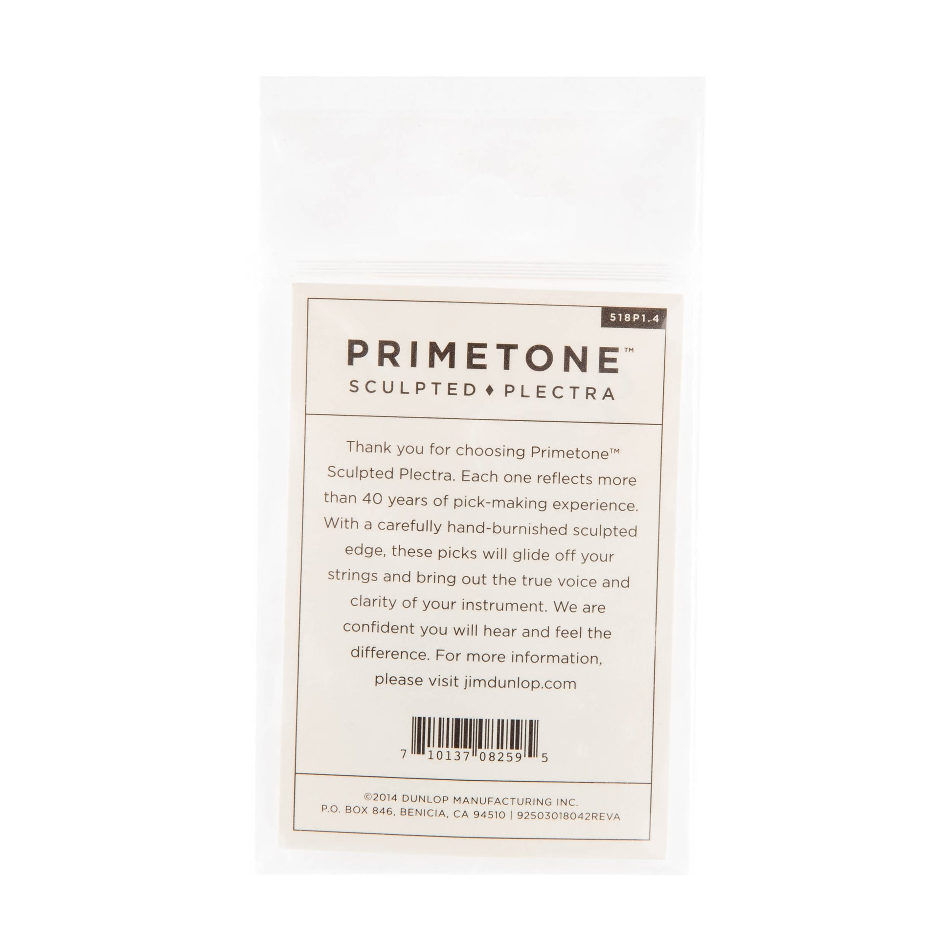 Jim Dunlop DUNLOP PRIMETONE 1.4mm JAZZ III GRIP PICK GUITAR PICK PLAYER'S PACK 03-PACK - 518P140