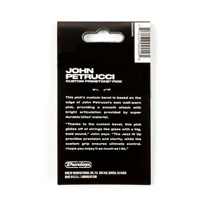 Jim Dunlop DUNLOP JOHN PETRUCCI PRIMETONE 1.38mm JAZZ III BLACK GUITAR PICK PLAYER'S PACK 03-PACK - 518PJPBK