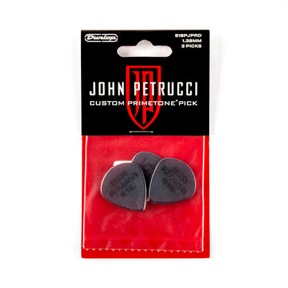 Jim Dunlop DUNLOP JOHN PETRUCCI PRIMETONE 1.38mm JAZZ III OXBLOOD GUITAR PICK PLAYER'S PACK 03-PACK - 518PJPRD