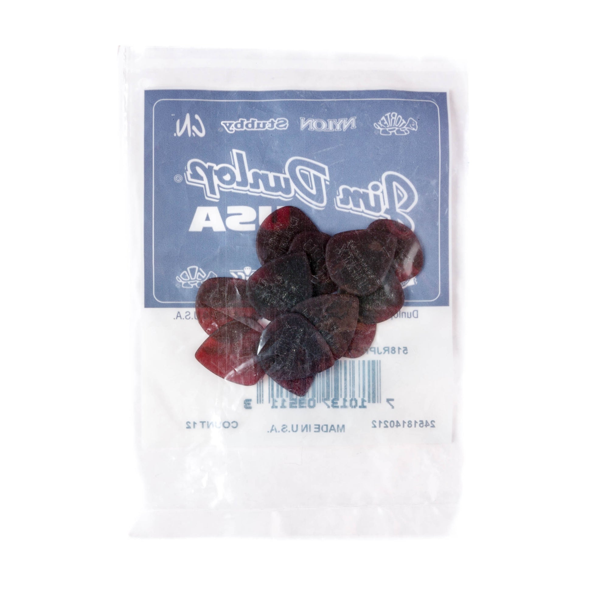 Jim Dunlop DUNLOP JOHN PETRUCCI PRIMETONE 1.38mm JAZZ III OXBLOOD GUITAR PICK REFILL BAG 12-PACK - 518RJPRD