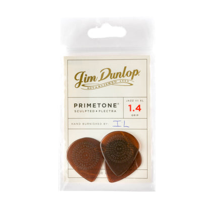 Jim Dunlop DUNLOP PRIMETONE 1.4mm JAZZ III XL GRIP PICK GUITAR PICK PLAYER'S PACK 03-PACK - 520P140