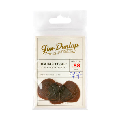 Jim Dunlop DUNLOP PRIMETONE .88mm JAZZ III XL GRIP PICK GUITAR PICK PLAYER'S PACK 03-PACK - 520P088