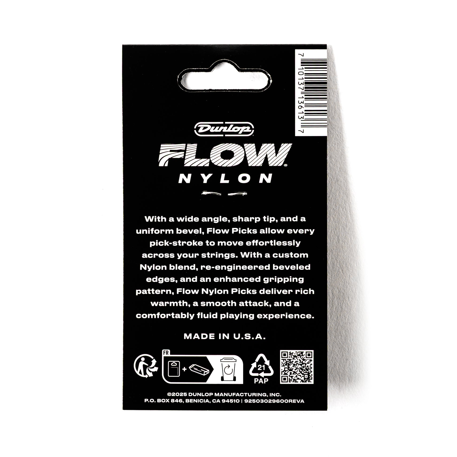 Jim Dunlop DUNLOP FLOW 1.0mm NYLON GUITAR PICK PLAYER'S PACK 12-PACK - 541P100