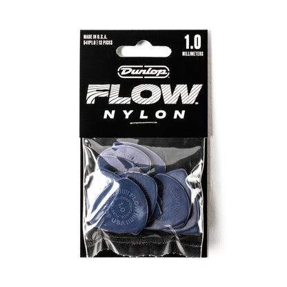 Jim Dunlop DUNLOP FLOW 1.0mm NYLON GUITAR PICK PLAYER'S PACK 12-PACK - 541P100