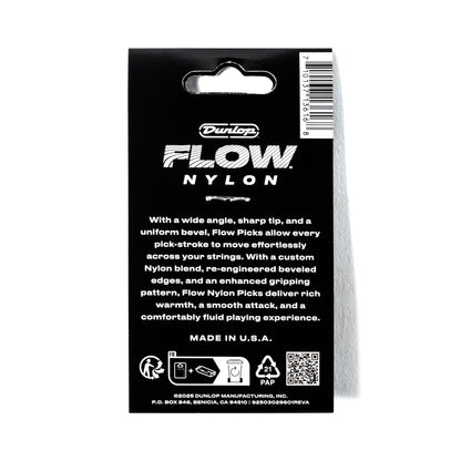 Jim Dunlop DUNLOP FLOW 1.14mm NYLON GUITAR PICK PLAYER'S PACK 12-PACK - 541P114