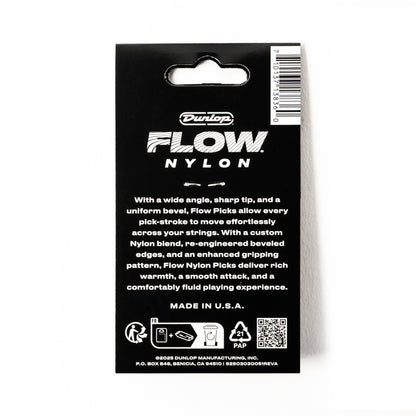 Jim Dunlop DUNLOP FLOW .60mm NYLON GUITAR PICK PLAYER'S PACK 12-PACK - 541P060