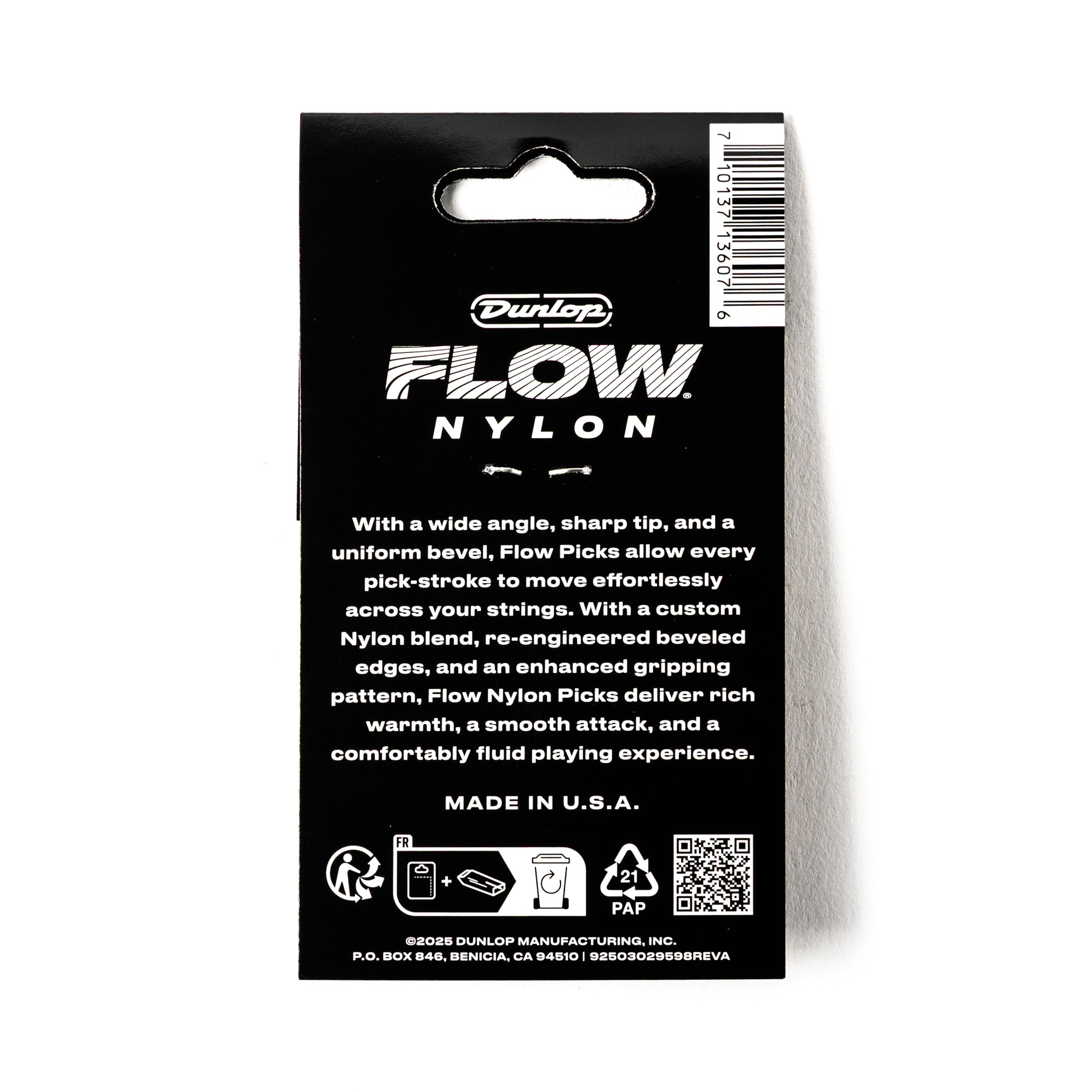 Jim Dunlop DUNLOP FLOW .73mm NYLON GUITAR PICK PLAYER'S PACK 12-PACK - 541P073