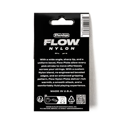 Jim Dunlop DUNLOP FLOW .73mm NYLON GUITAR PICK PLAYER'S PACK 12-PACK - 541P073