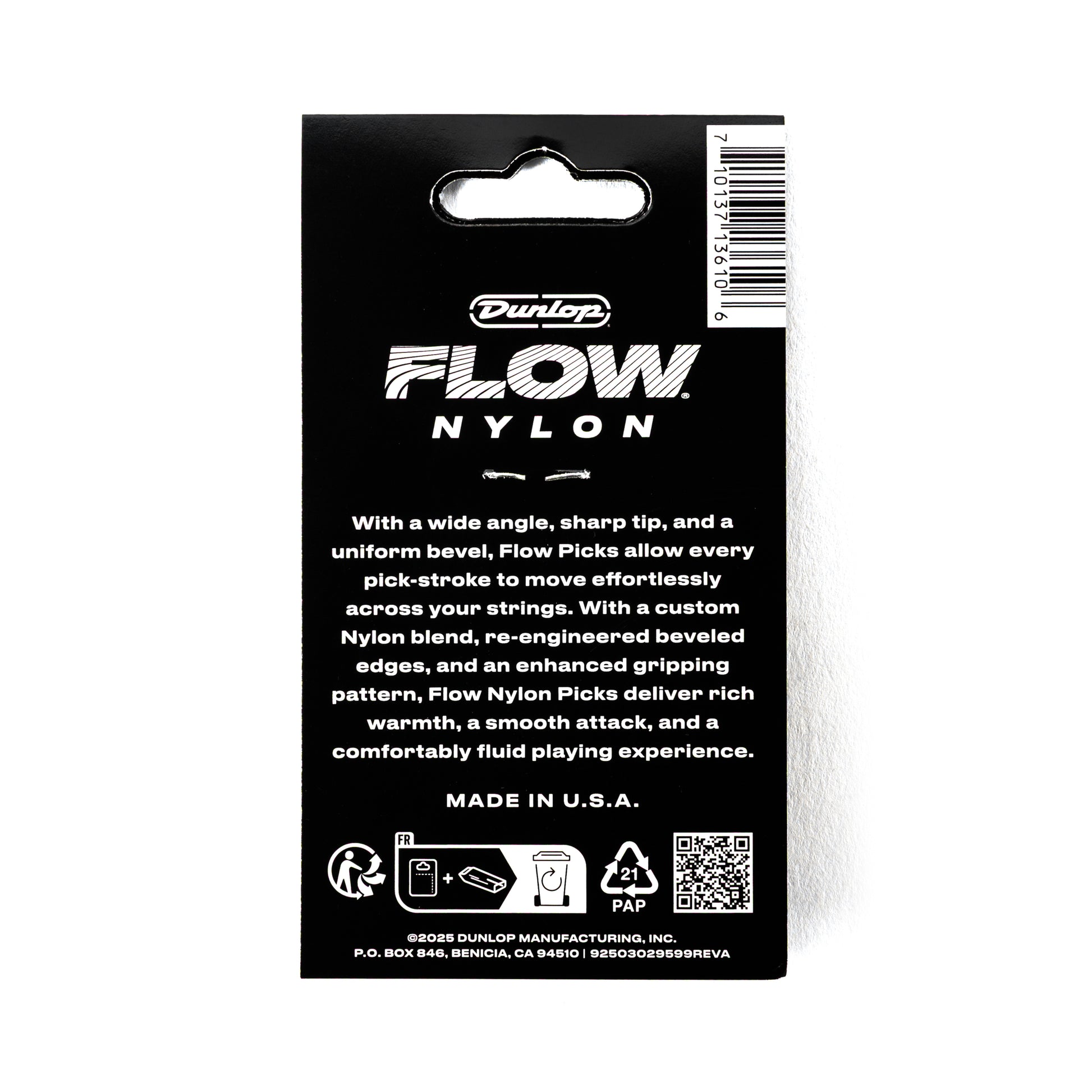 Jim Dunlop DUNLOP FLOW .88mm NYLON GUITAR PICK PLAYER'S PACK 12-PACK - 541P088