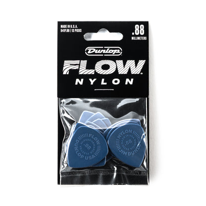 Jim Dunlop DUNLOP FLOW .88mm NYLON GUITAR PICK PLAYER'S PACK 12-PACK - 541P088