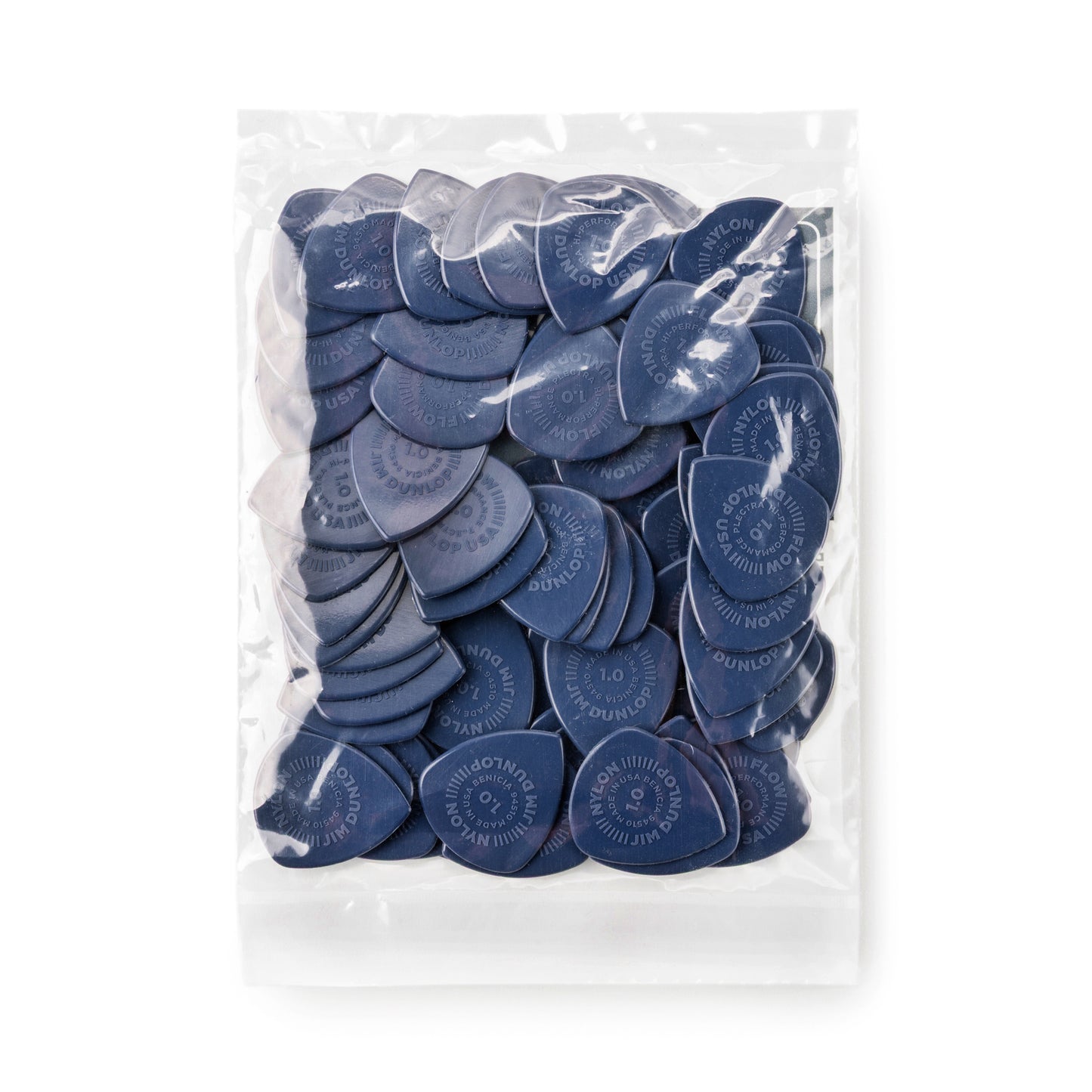 Jim Dunlop DUNLOP FLOW 1.0mm NYLON GUITAR PICK REFILL BAG 72-PACK - 541R100