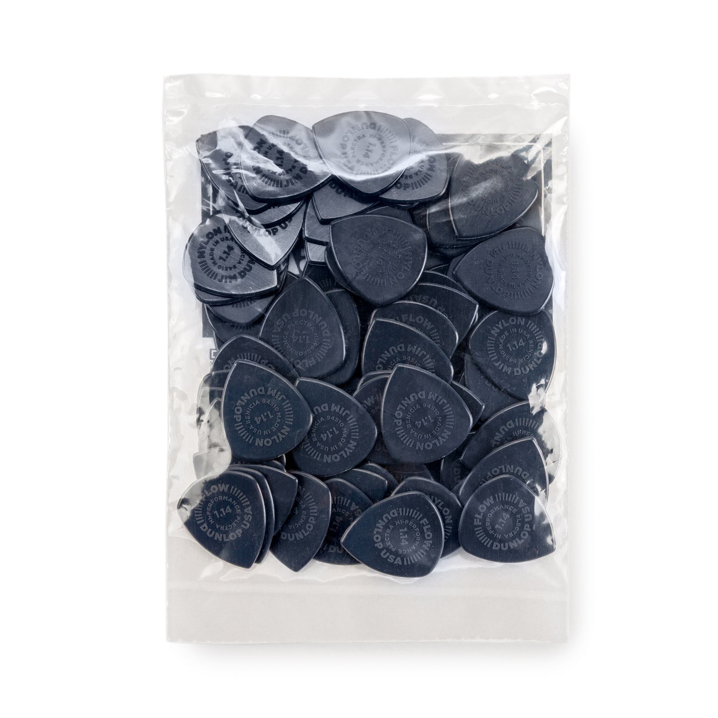 Jim Dunlop DUNLOP FLOW 1.14mm NYLON GUITAR PICK REFILL BAG 72-PACK - 541R114