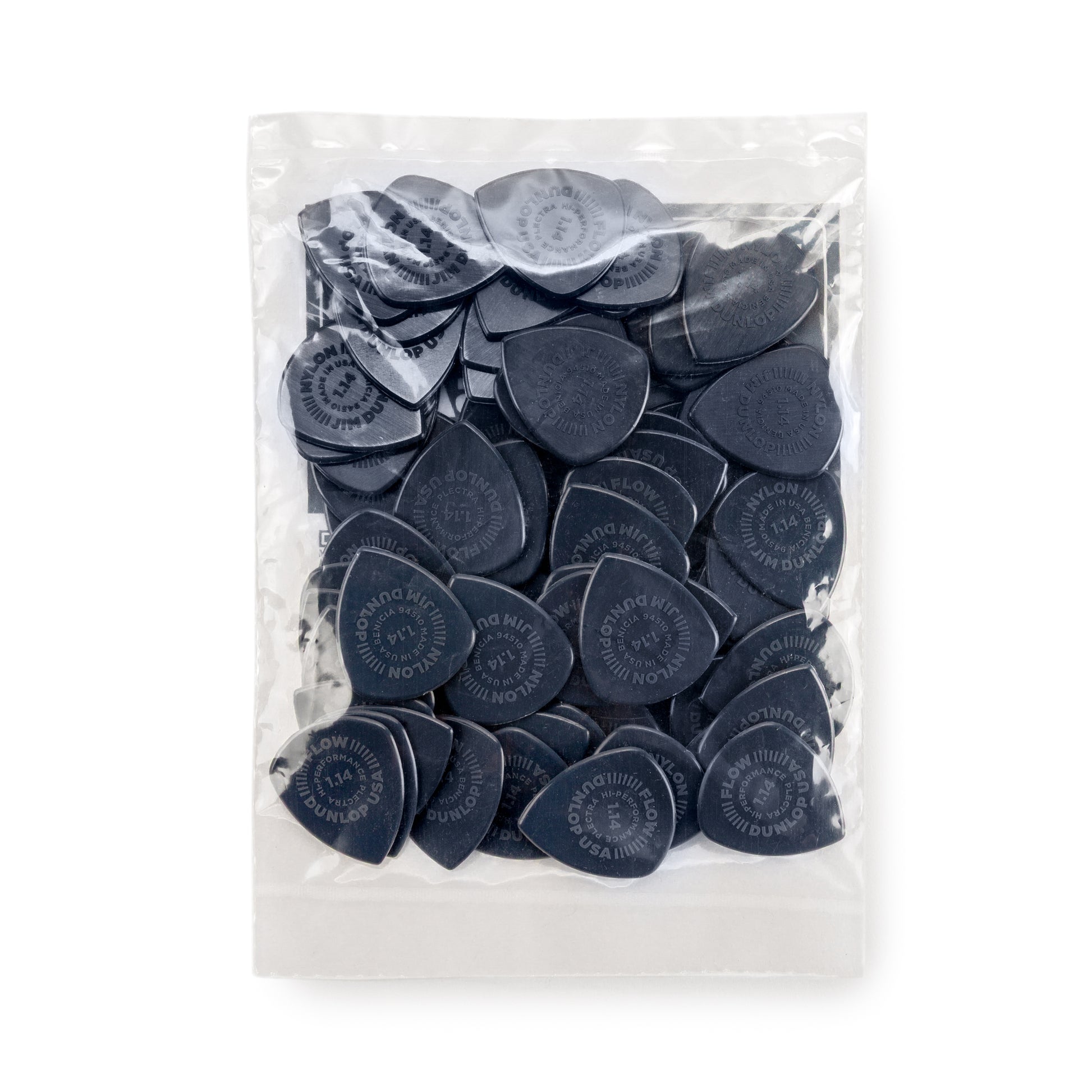 Jim Dunlop DUNLOP FLOW 1.14mm NYLON GUITAR PICK REFILL BAG 72-PACK - 541R114