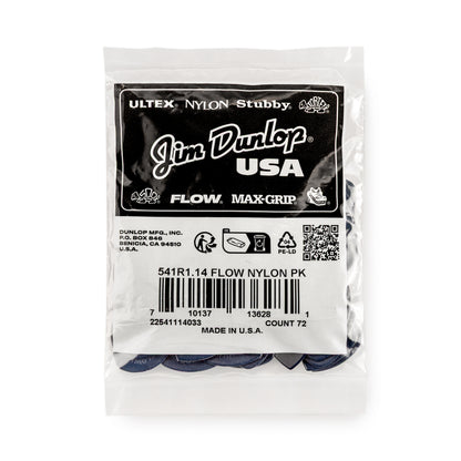 Jim Dunlop DUNLOP FLOW 1.14mm NYLON GUITAR PICK REFILL BAG 72-PACK - 541R114