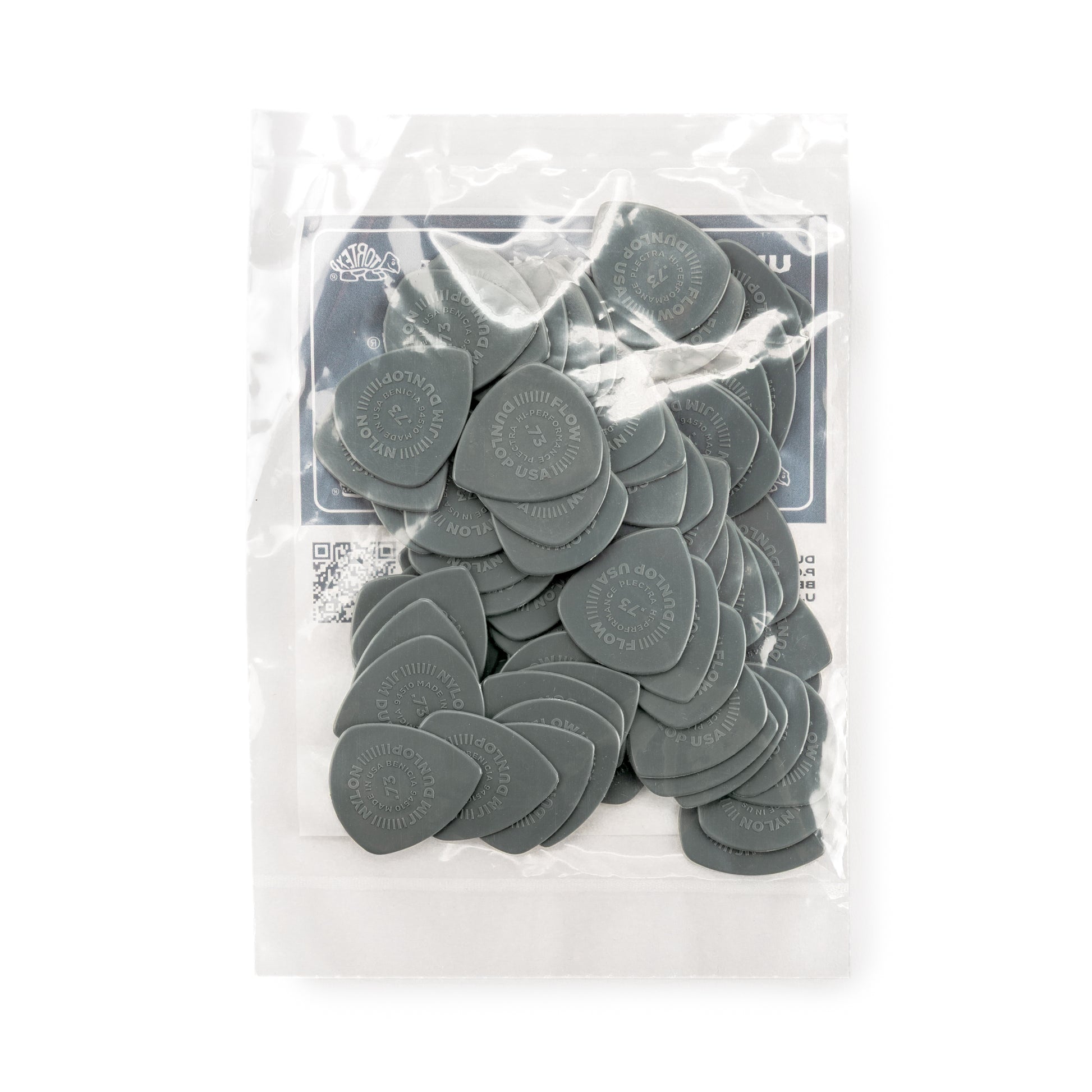Jim Dunlop DUNLOP FLOW .73mm NYLON GUITAR PICK REFILL BAG 72-PACK - 541R073
