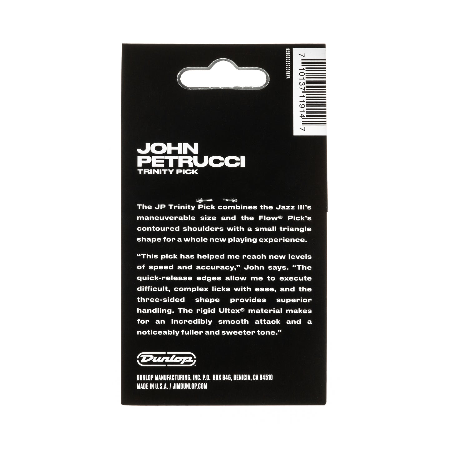 Jim Dunlop DUNLOP JOHN PETRUCCI TRINITY 1.4mm GUITAR PICK PLAYER'S PACK 06-PACK - 545PJP140