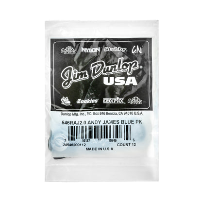 Jim Dunlop DUNLOP ANDY JAMES FLOW 2.0mm JUMBO PICK GUITAR PICK REFILL BAG 12-Pack - 546RAJ200
