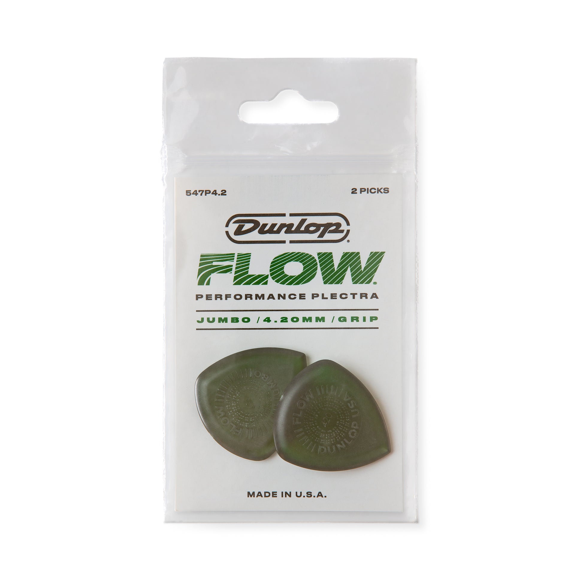 Jim Dunlop DUNLOP FLOW 4.2mm JUMBO GRIP GUITAR PICK PLAYER'S PACK 03-PACK - 547P420