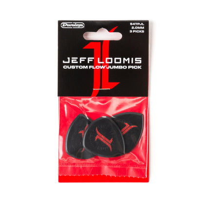 Jim Dunlop DUNLOP JEFF LOOMIS 2.0mm CUSTOM FLOW JUMBO GUITAR PICK PLAYER'S PACK 03-PACK - 547PJL