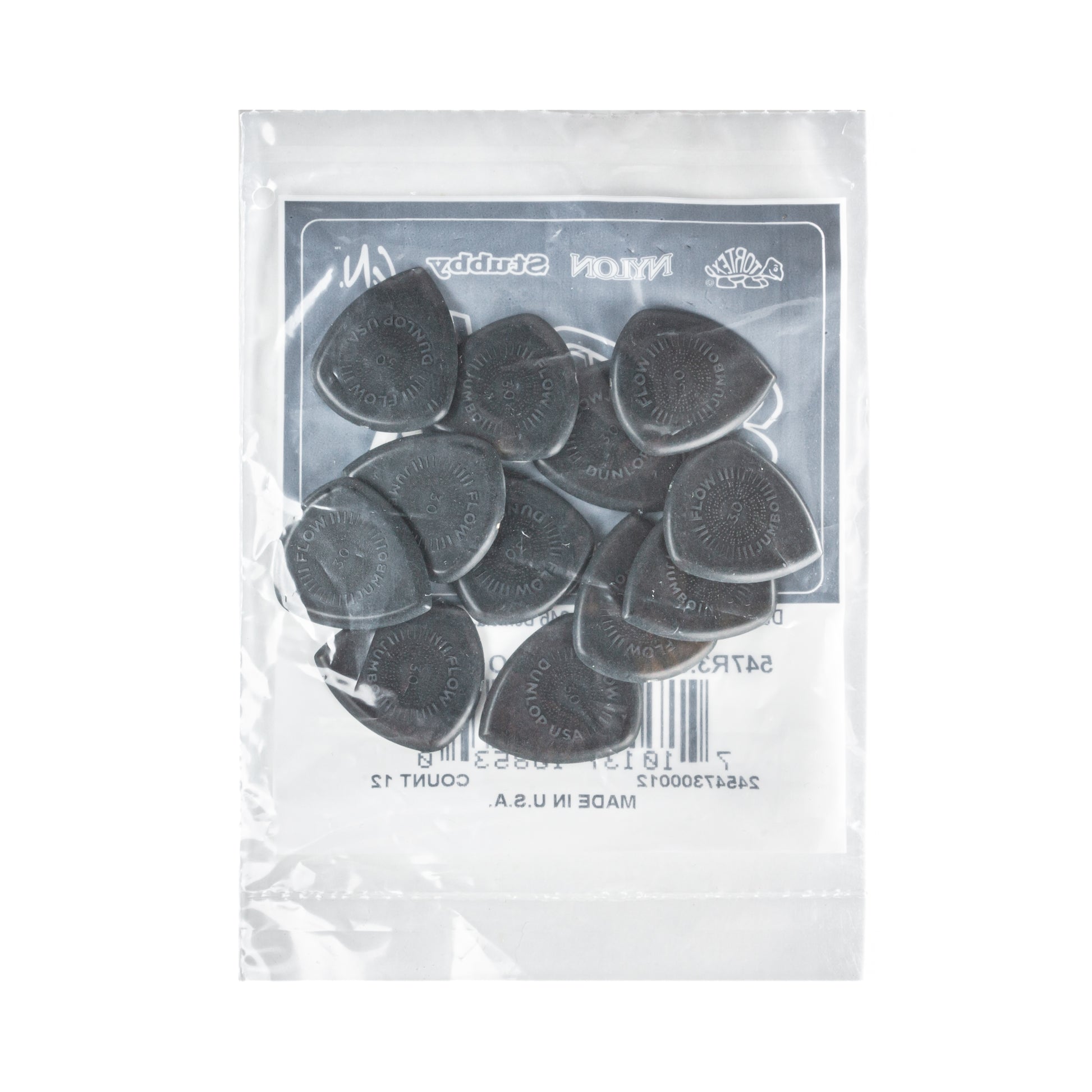 Jim Dunlop DUNLOP FLOW 3.0mm JUMBO GRIP GUITAR PICK PLAYER'S PACK 12-PACK - 547R300