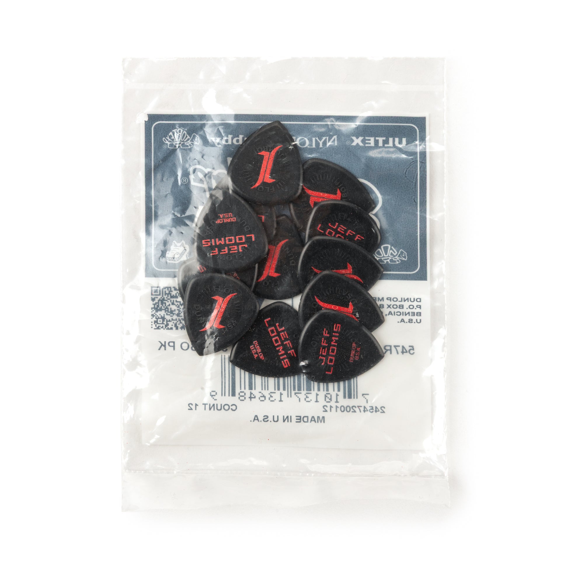 Jim Dunlop DUNLOP JEFF LOOMIS 2.0mm CUSTOM FLOW JUMBO GUITAR PICK REFILL BAG 12-PACK - 547RJL