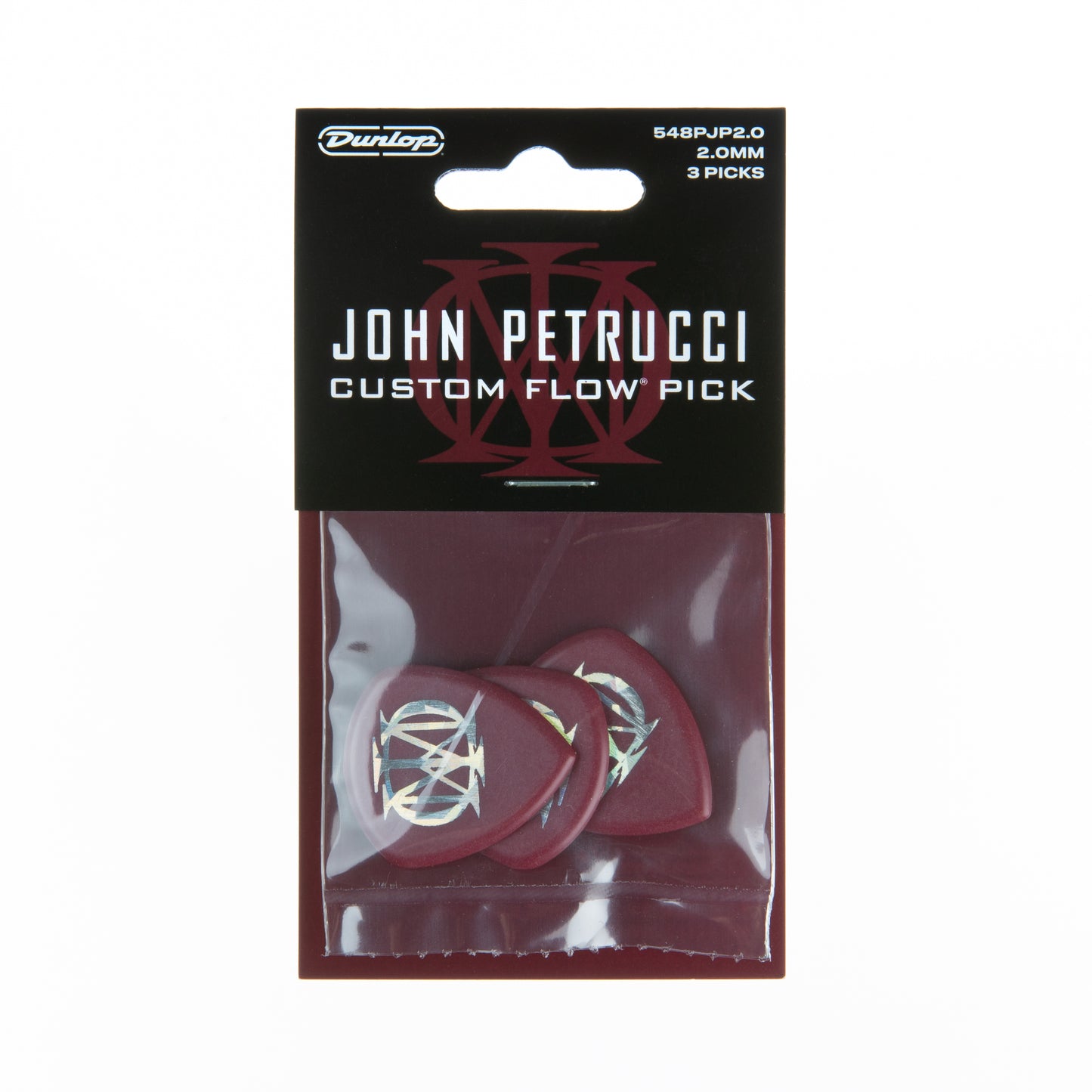 Jim Dunlop DUNLOP JOHN PETRUCCI FLOW 2.0mm GUITAR PICK PLAYERS PACK 06-PACK - 548PJP200