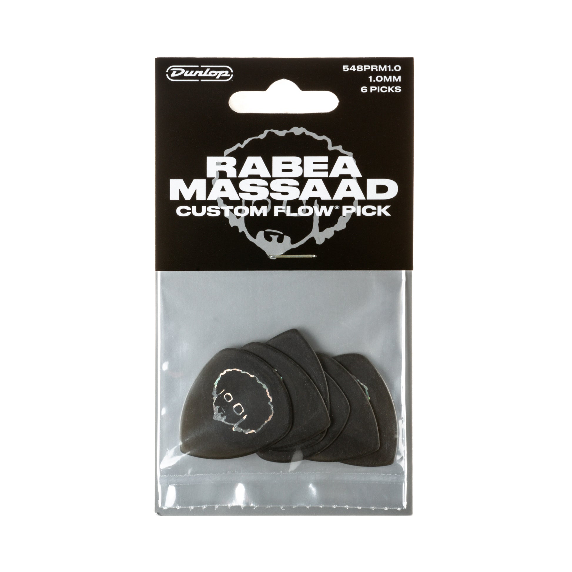 Jim Dunlop DUNLOP RABEA MASSAAD FLOW 1.0mm STANDARD GUITAR PICK PLAYER'S PACK 06-PACK - 548PRM100