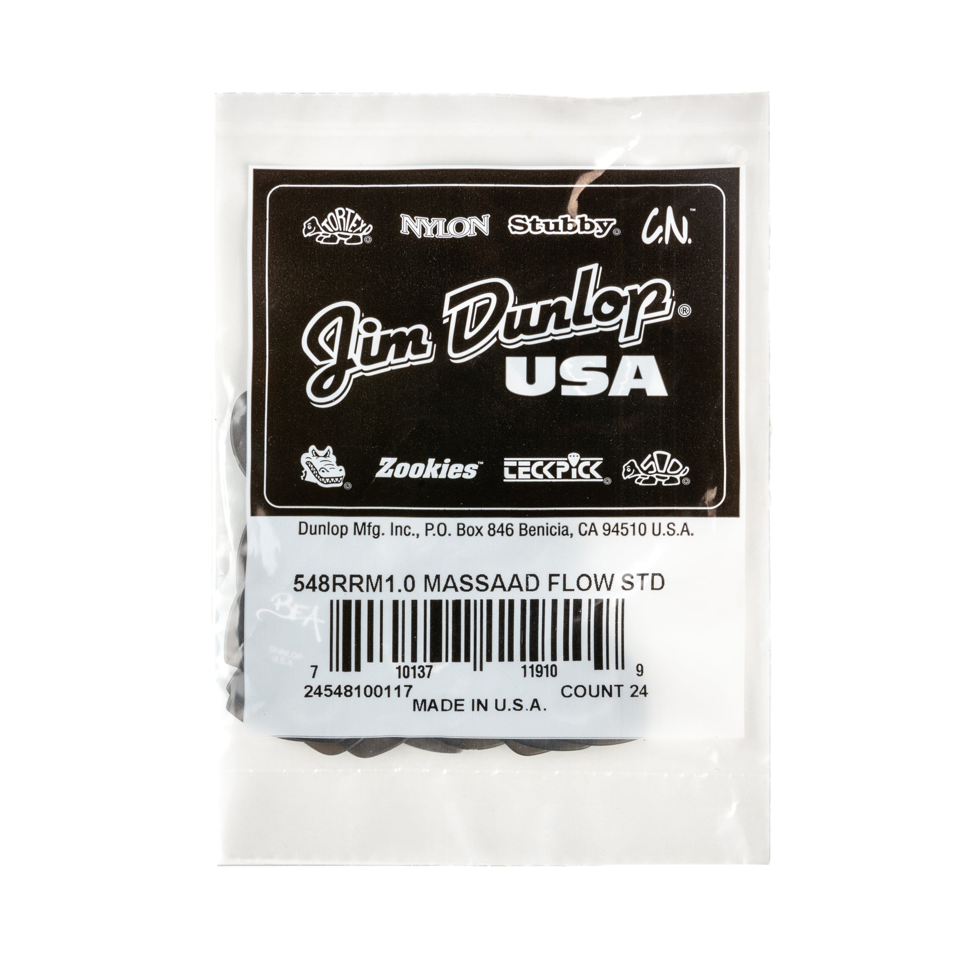 Jim Dunlop DUNLOP RABEA MASSAAD FLOW 1.0mm STANDARD GUITAR PICK REFILL BAG 24-PACK - 548RRM100