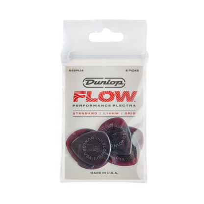 Jim Dunlop DUNLOP FLOW 1.14mm STANDARD GUITAR PICK PLAYER'S PACK 06-PACK - 549P114