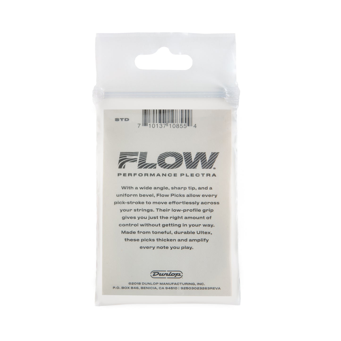 Jim Dunlop DUNLOP FLOW .73mm STANDARD GUITAR PICK PLAYER'S PACK 06-PACK - 549P073