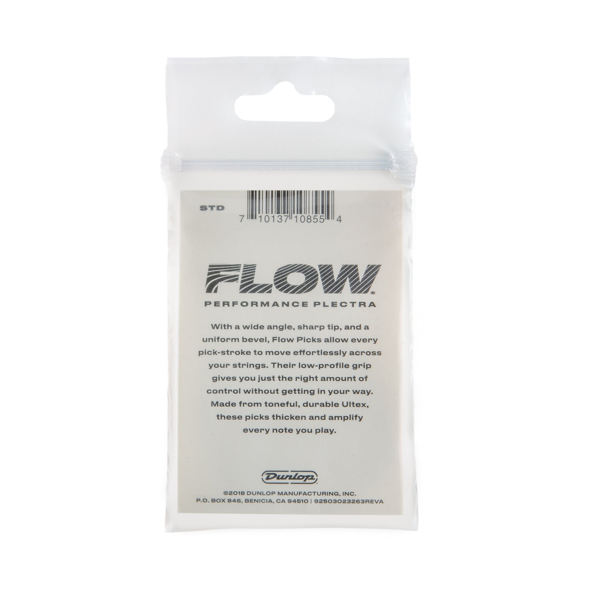 Jim Dunlop DUNLOP FLOW .73mm STANDARD GUITAR PICK PLAYER'S PACK 06-PACK - 549P073