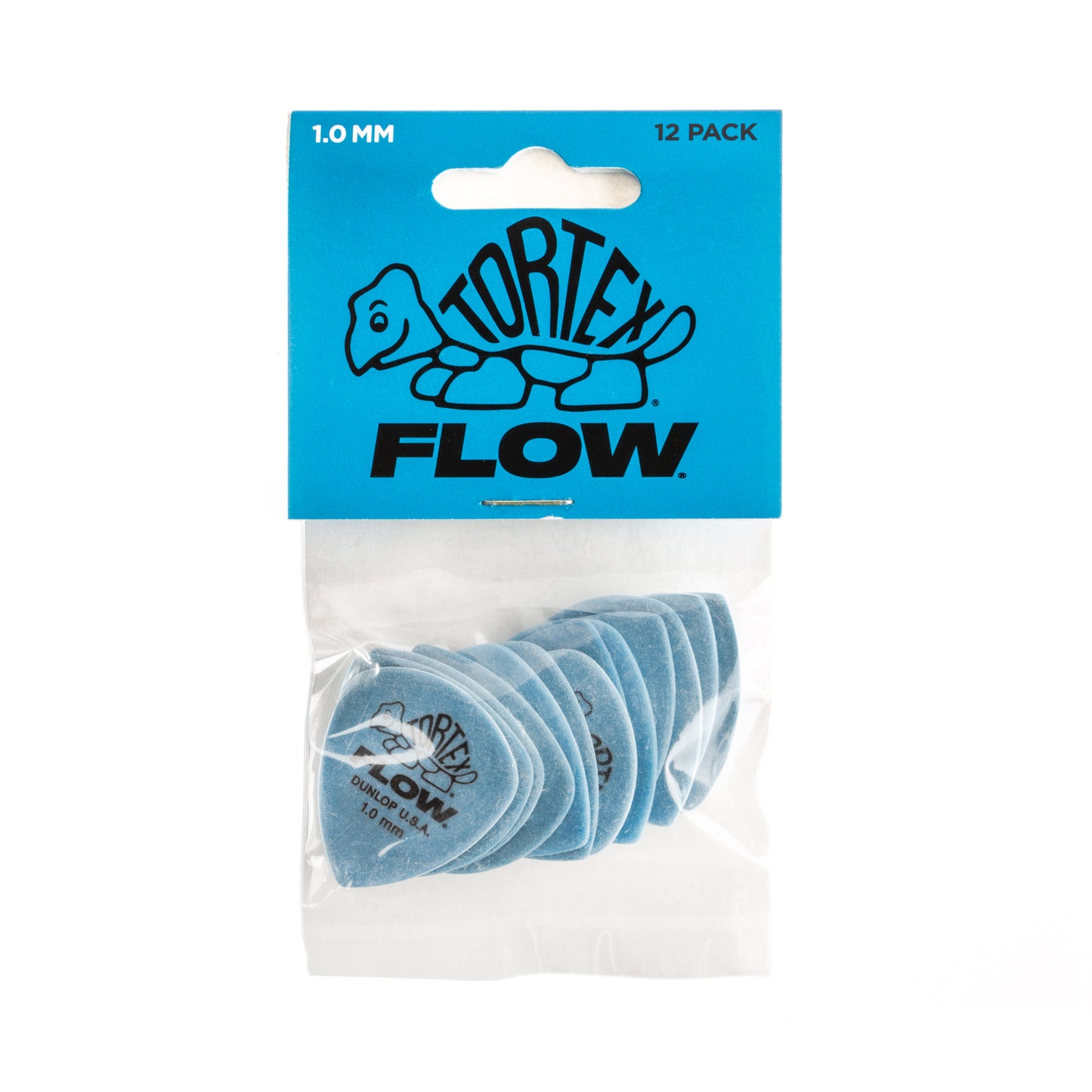 Jim Dunlop DUNLOP TORTEX 1.0mm FLOW GUITAR PICK PLAYER'S PACK 12-PACK - 558P100