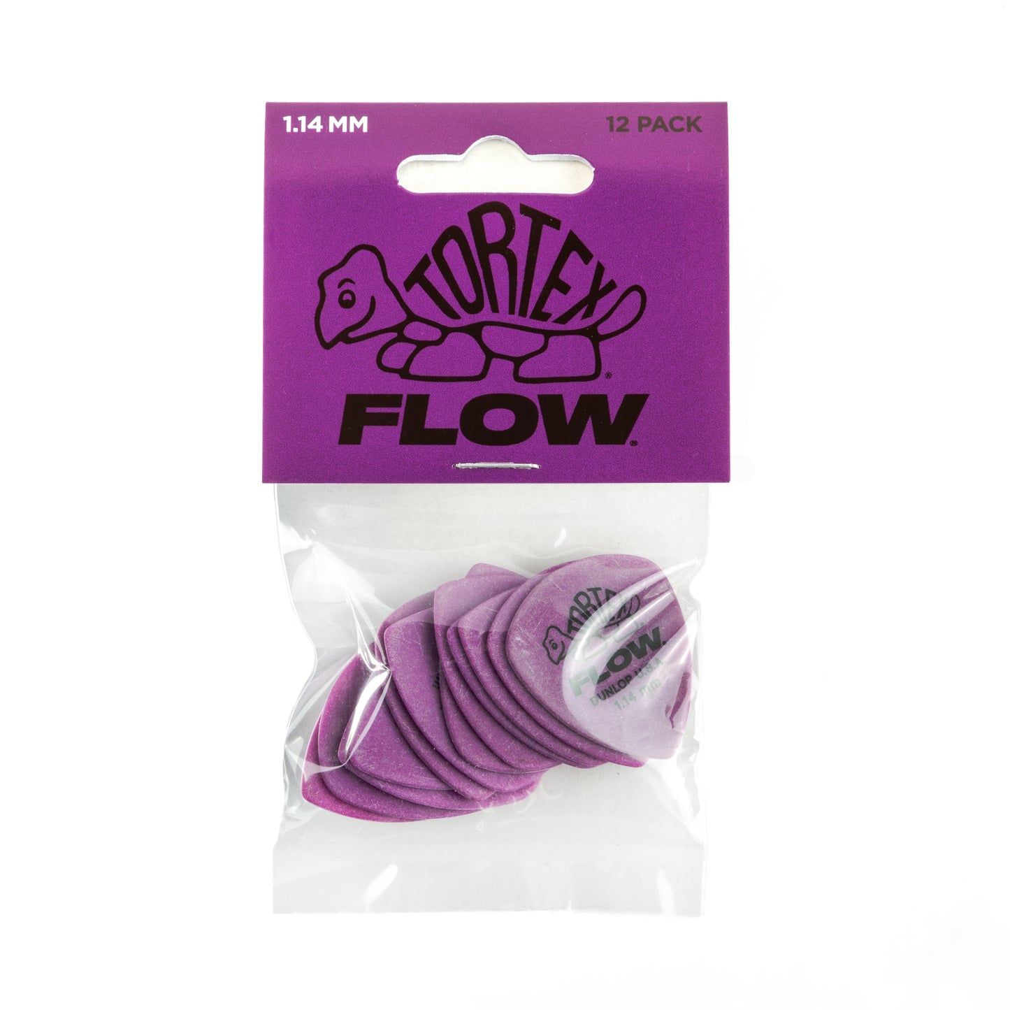 Jim Dunlop DUNLOP TORTEX 1.14mm FLOW GUITAR PICK PLAYER'S PACK 12-PACK - 558P114