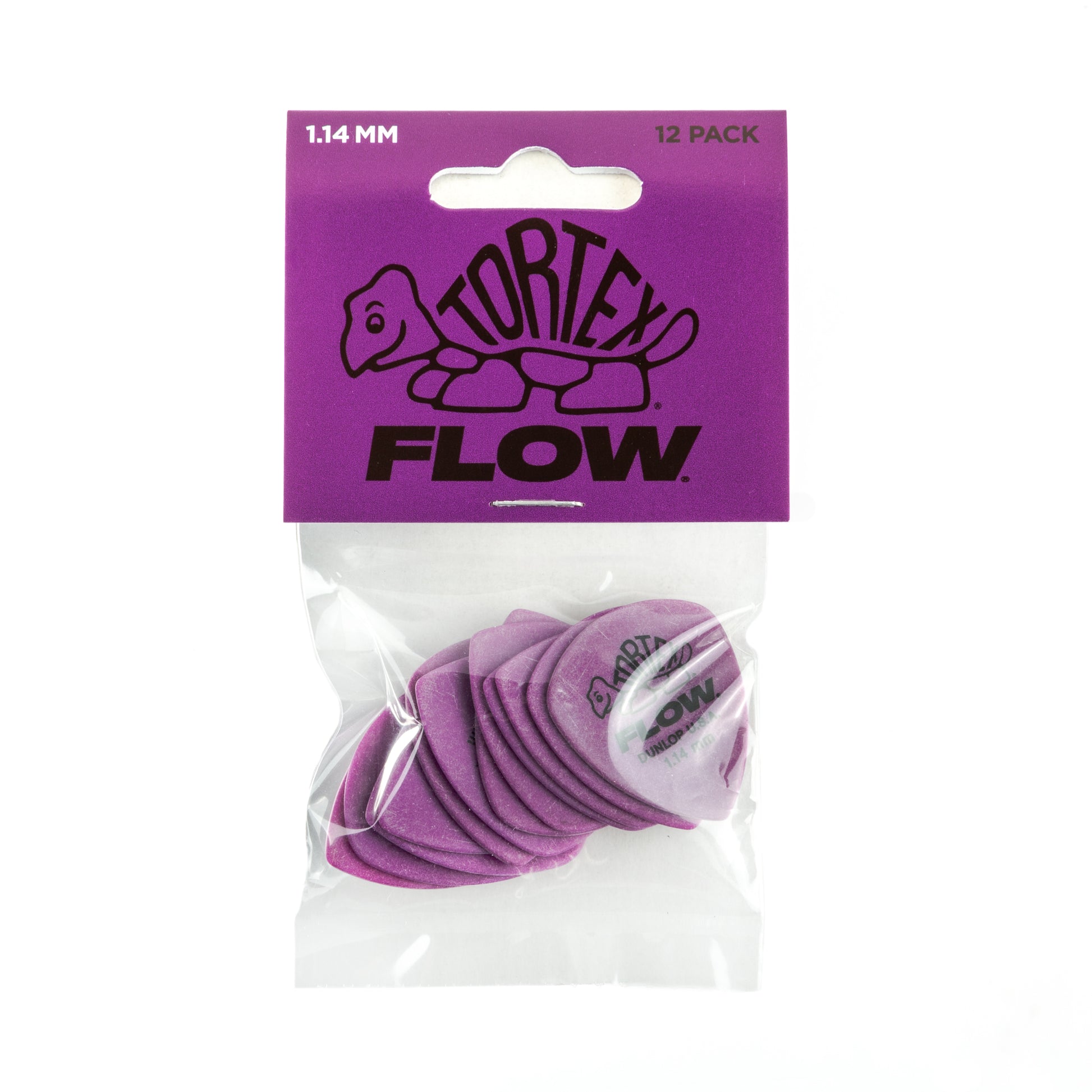 Jim Dunlop DUNLOP TORTEX 1.14mm FLOW GUITAR PICK PLAYER'S PACK 12-PACK - 558P114