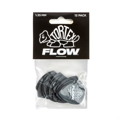 Jim Dunlop DUNLOP TORTEX 1.35mm FLOW GUITAR PICK PLAYER'S PACK 12-PACK - 558P135